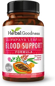 Herbal Goodness Papaya Leaf Blood Support Formula (60 Capsules) (Formerely Known As Herbal Papaya)