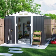 Removable outdoor garden storage metal shed large backyard storage room, storage tool room, outdoor 