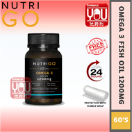 [YOUPHARMACY] NutriGO Omega 3 Fish Oil 1200mg (60s / 120s)