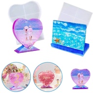Epoxy Resin Photo Frame Molds, Rectangle &amp; Heart Shape Silicone Mold Personalized Photo Frame Mold for Resin Casting