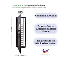 HIN PRE ORDER 2 In 1 Powder Coat Aluminium Casement Window Grill 615mm(W) x 1200mm(H) / Tingkap Berb