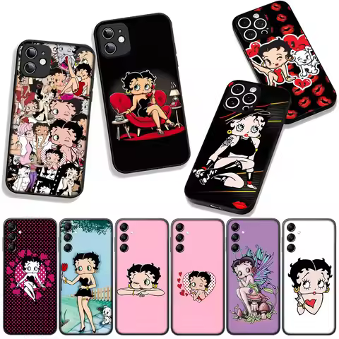 Anime B-Bettys Kawaii B-Boops Cover Phone Case for OPPO A54 A40 A60 A80 A18 A16 A17 A38 A78 A79 A57 