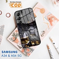 Softcase Glass Kaca SAMSUNG A34 & SAMSUNG A54 (5G) - Case Handphone SAMSUNG A34 & SAMSUNG A54 (5G) [