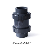 Union ball check valve 2นิ้ว UPVC บอลเช็ควาล์ว บอลวาล์ว ยูเนี่ยน ยูพีวีซี socket weld วาล์วพลาสติก ว