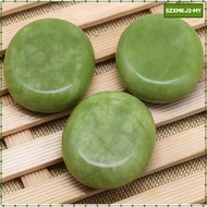 [szxmkj2] Natural Green Jade Hot Massage Stone for Facial Body Hot Stone Spa Massage