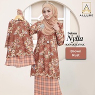 Allure Exclusive Set Baju Kurung Sulam Nylia 2025 Mango 8D Ibu Anak Sedondon