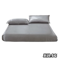 (JIJI SG) UELI Artificial Soft Silk Bedsheet / Mattress Protector / Bedsheet / Single / Super Single