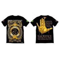 TRISKELION/TAU GAMMA PHI FRAT SHIRT (SUBLIMATION) T-shirt 100 cotton comfortable and durable