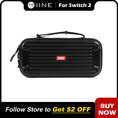 IINE PC Storage Bag for Switch 2/NS2/Switch2, Dual-Layer Protection / Can store protective case / Sp