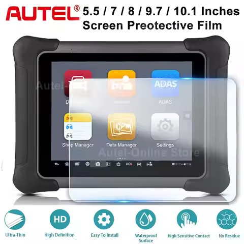 Autel Scanner Protect Film 5.5/ 8/ 9.7/ 10.1inches Screen Protector Compatible with KM100/ MK808BT/ 