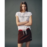 ELEVEN - Women's Printed Number Eleven Line baby tee - White