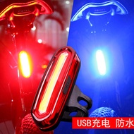 ST/🌞Jetta（JIEYIDA） Bicycle LightUSBRechargeable Taillight Waterproof Mountain Bike Bicycle Warning Flash Light ChangingL