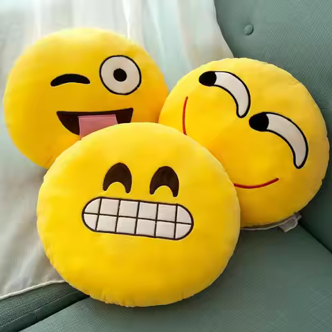 1 pcs Emoji Funny Throw Pillow Office Sofa Car Pillow Funny Gift