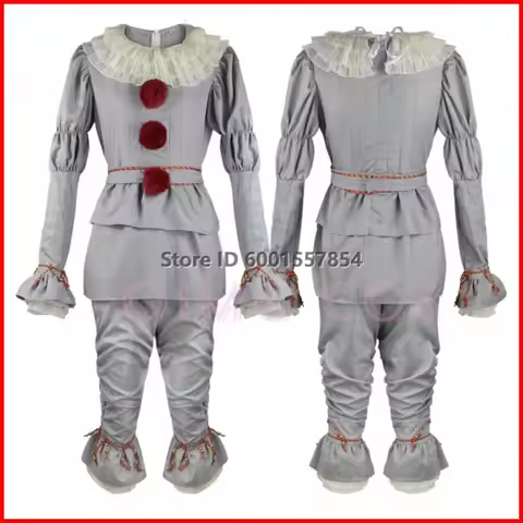 Pennywise Cosplay Stephen King Costume Anime Party Uniform Halloween Adult For Ukh 4D4FNK
