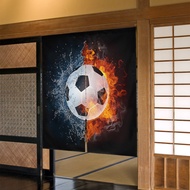 [hot]●㍿✣  Football Door Curtain Doorway Soccer Partition Bedroom Decor Entrance Hanging Half-Curtain
