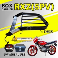 YAMAHA RXZ CATALYZER 5PV REAR BOX MONORACK BOX CARRIER BRACKET KAKI TABAK HEAVY DUTY PVC KOTAK BESI 