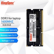 KingSpec ram laptop ddr3 meomry ram 8gb ddr3 Memoria Ram For Laptop 1600MHz ram ddr3 4gb 8gb for Notebook Computer Accessories