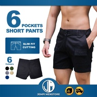 CLEARANCE [JEMPI] 6 pockets men short pants