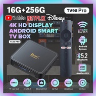 TV98 Pro 8K HD Android TV Box 8+128GB 2.4&5G Dual WiFi Voice Remote Allwinner H313 Quad core 3D Andr