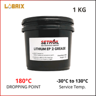 LUBRIX Setroil Lithium Grease EP 2 Grease Bearing Grease Minyak Grease Gris Bearing Bicycle Grease H