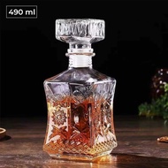 Whisky Decanter Glass Bottle Liquor Scotch Luxury 490ml