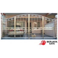 【PRE-ORDER MFG 33】14x5.5ft Main Folding Gate / Pintu Pagar / Stainless Steel 304 / Aluminium / Klang Valley / KL