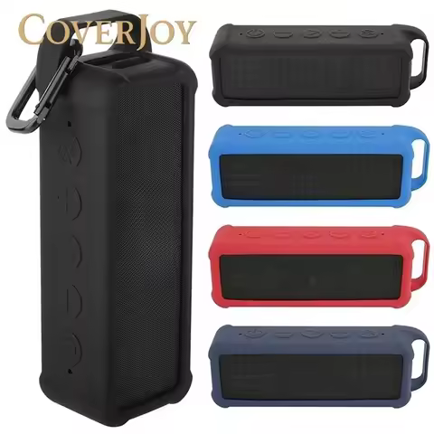 CoverJoy Silicone Case for Anker Soundcore 2 Portable Bluetooth Speaker Protective Travel Cover with
