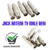 Jack antena tv besi untuk colokan kabel antena TV Jack/Colokan Antena TV female/Cewek Jack Antena TV/Anti Karat