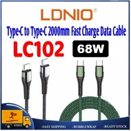 LDNIO LC102 USB-C TO USB-C 68W FAST CHARGING CABLE 2 METER