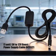 N Durability ABS DC5521 Power Adapter Cable USB 5V To DC5521 12V Step Up Power Cable For Stable Devi