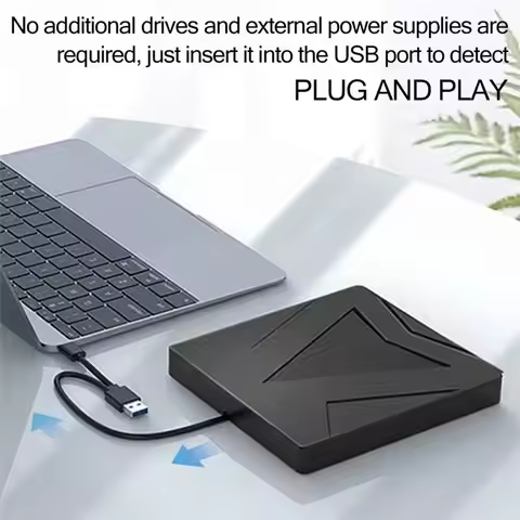 Portable External CD Burner Writer Dvd Recorder USB 3.0+ /-RW Drive Slim DVD/CD ROM For Desktop For 