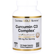 美國California Gold Nutrition 薑黃素 C3複合物 含黑胡椒 500毫克 120粒素食膠囊