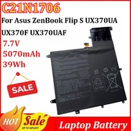 C21N1706 7.7V 5070mAh 39Wh Notebook Battery for Asus ZenBook Flip S UX370UA UX370F UX370UAF UX370UA-