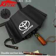 【 Advanced Luxury 】 Fully-Automatic Rain Umbrella With Toyota Vellfire Logo 4S Store UV Windproof Su