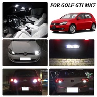 White For VW GOLF 7 MK7 GTD GTI R led interior light kit + W16W T15 BAY9S H21W LED Reverse bulb + License plate + PW24W