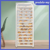 [Serenable] PVC Bread Pan Rack Cover Zippered Baker Rack Protective Shelf Covers for Home Kitchen St