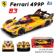Bburago 1:24 Ferrari 499P LMH Classic Edition simulation alloy car model collection gift boys Toys