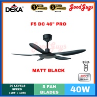 DEKA  F5DC PRO 46" CEILING FAN I DC MOTOR I 10 SPEED FORWARD + 10 REVERSE | TIMER | REMOTE CONTROL