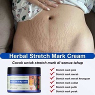 Herbal Stretch Mark Cream Penghilang Strechmark 120g Obat stretch mark untuk perut l paha l dada l b