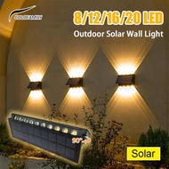 20Led Outdoor Solar Wall Light Waterproof Solar Led Light for Courtyard Street Garden Decoration Lig