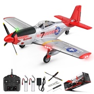 CKYSCHN WLtoys XK A280 RC Airplane, P51 Mustang 4 Channel RC Plane with Lights, 6G/3D Brushless RC P