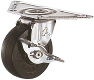 Hammer Caster G Series 215G-R75 Corner Swivel Rubber Wheels 3.0 inches (75 mm) with Stopper