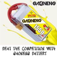 Gaoneng GNB 22.2v 1550mah 100c 6s Lipo Battery with XT60 Plug (2020 series) GNB1550/100-6S