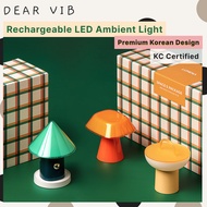 [LUMENA] SPACE S Mood Lamp | Rechargeable LED Ambient Light | Wireless Table Lamp | 40H Battery | Ko