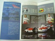 2006 Toyota 豐田 Formula F-1 ralf schmacher 日版 折疊 型錄 售