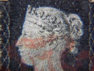 英國黑便士郵票-1840年英國維多利亞女皇壹便士郵票(俗稱黑便士Penny Black, JH版, 世界第一款郵票, 無齒)