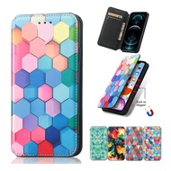Flip Case for Samsung Galaxy A12 A13 A52 A52s A32 A51 A71 M12 Luxury Leather Colorful Pocket Card Slots Magnet Phone Cover