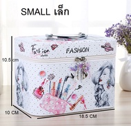 [Ready to Ship] Cosmetic Bag 3 Sizes to Choose From Waterproof Pu Fabric Material with Handle Good Q