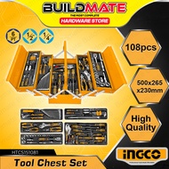 BUILDMATE Ingco Tool Chest Set 59pcs / 108pcs Mechanic Garage Workshop Tools Organizer Storage Drawe