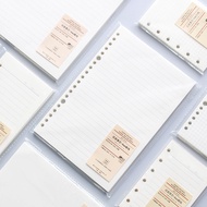 Loose-leaf Notebook Notepad Inner Core 6 Holes 9 Holes Diary Notebook Refill A7/A6/A5/B5 Beige Zodia